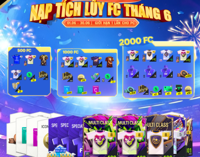 Sự Kiện Nạp Tích Lũy FC Mừng Sinh Nhật FC Online