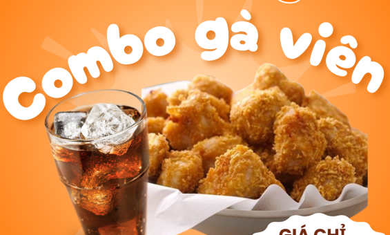 Combo Gà Viên Giòn Rụm – Kèm Nước Giải Khát, Giá Chỉ 32K